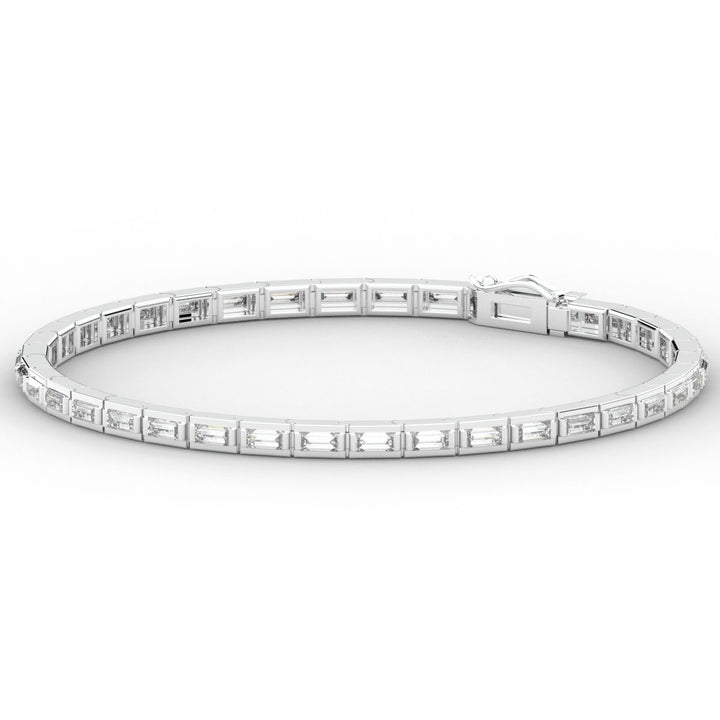 3.40CT.TW ROUND LAB DIAMOND TENNIS BRACELET - Nazarelle