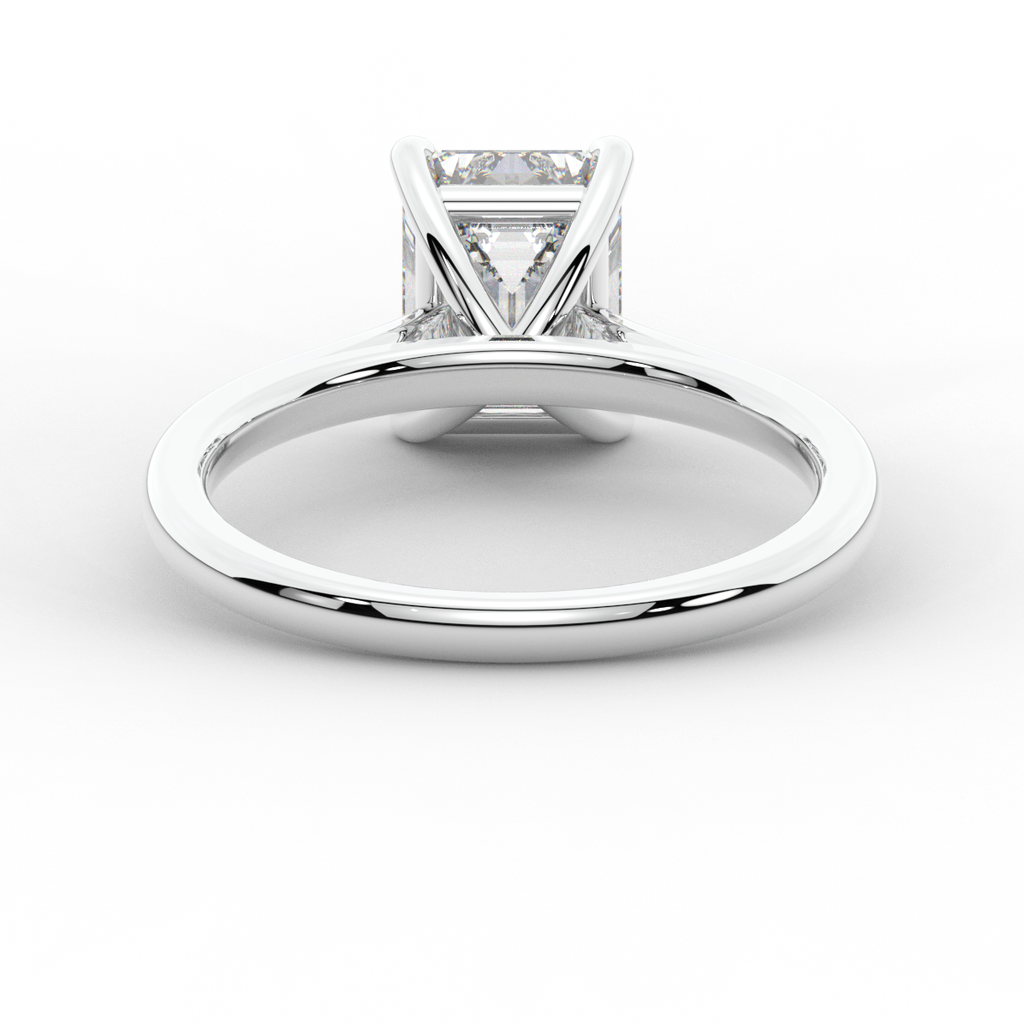 2.00CT EMERALD CUT LAB DIAMOND SOLITAIRE ENGAGEMENT RING - Nazarelle