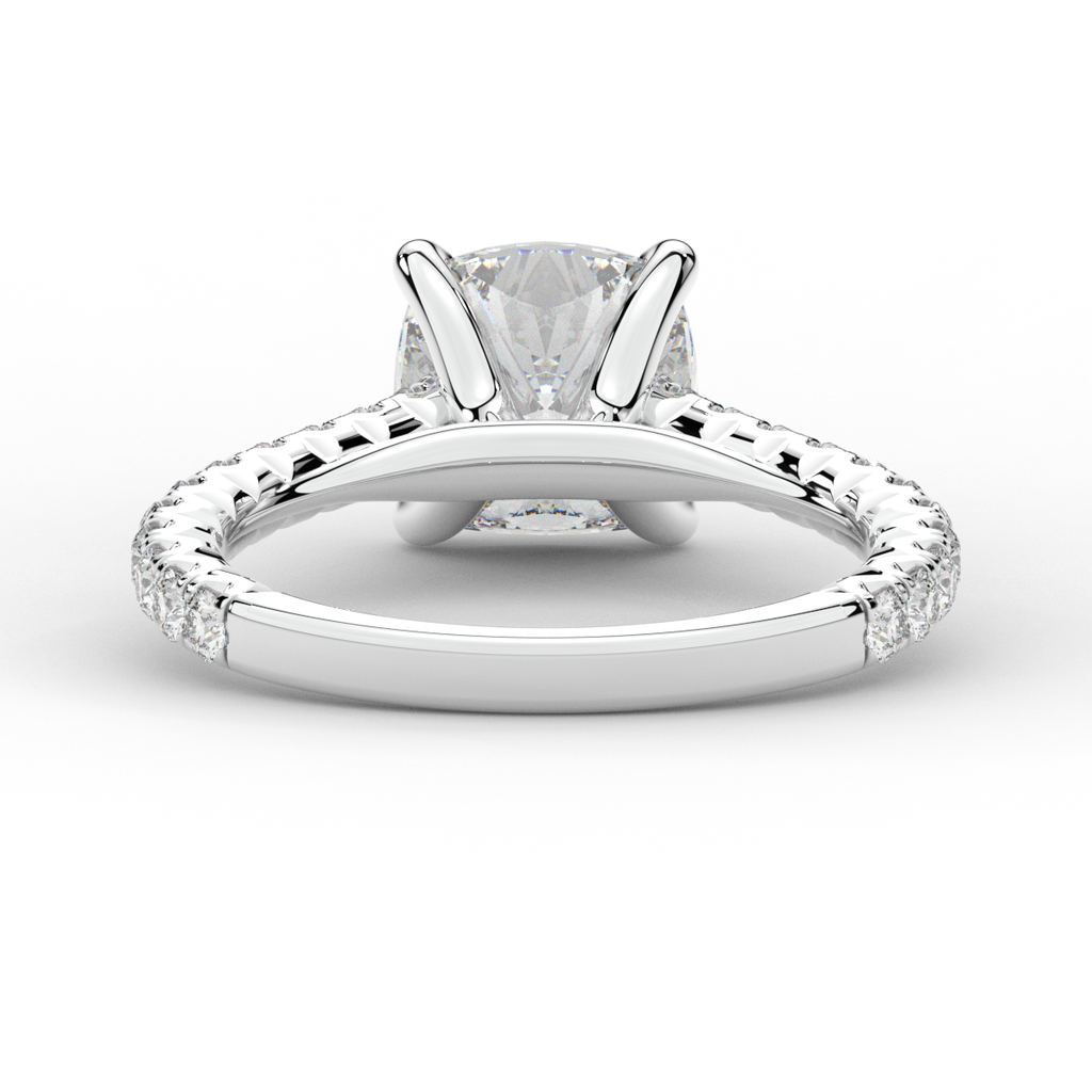 2.40CT.TW CUSHION LAB DIAMOND ENGAGEMENT RING - Nazarelle