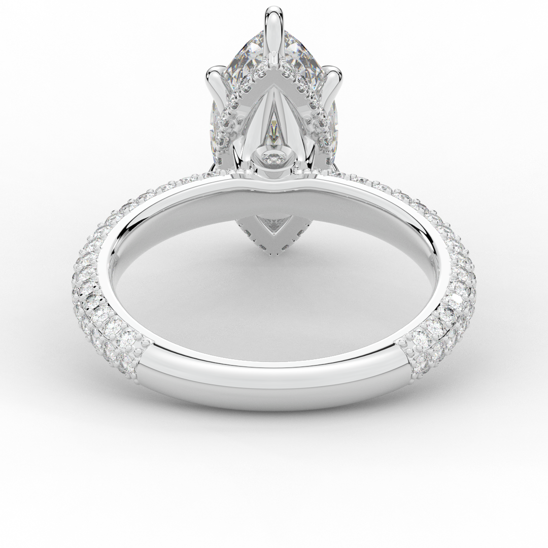 2.60CT.TW MARQUISE LAB DIAMOND ENGAGEMENT RING - Nazarelle