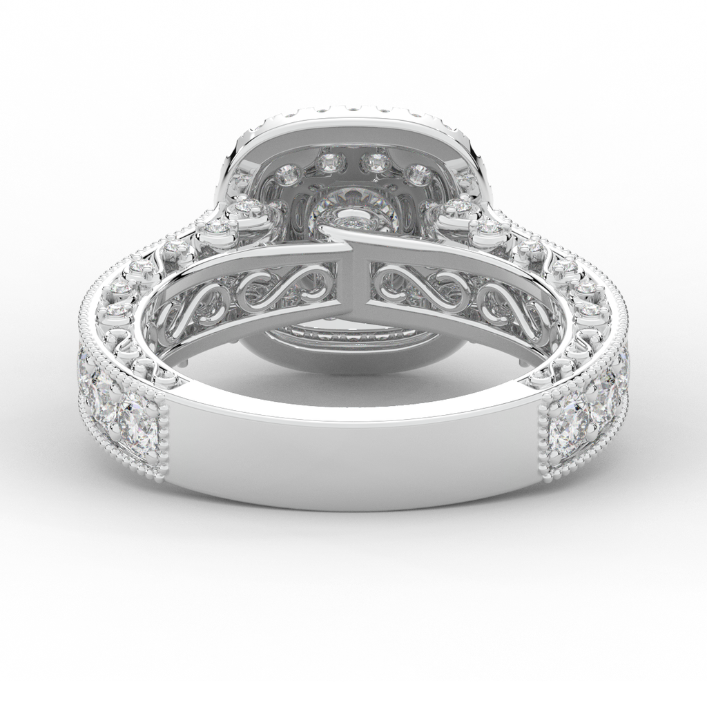 2.30CT.TW ROUND LAB DIAMOND ENGAGEMENT RING - Nazarelle
