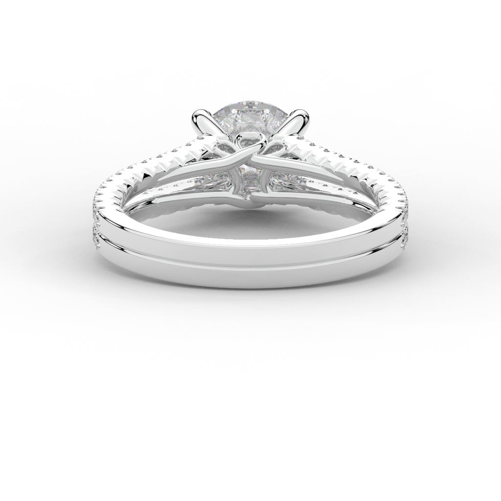 1.90CT.TW ROUND LAB DIAMOND SOLITAIRE ENGAGEMENT RING - Nazarelle