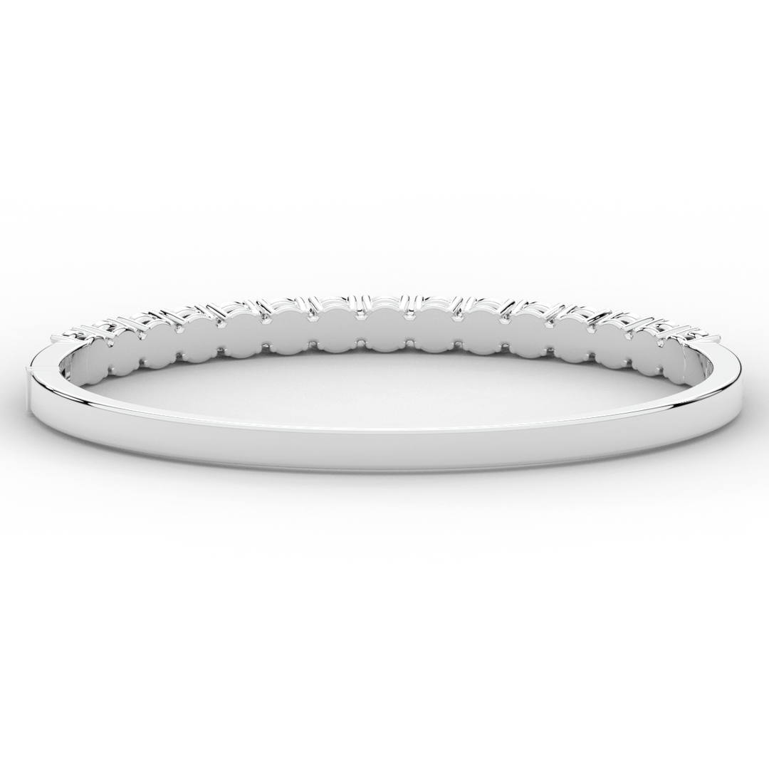 4.70CT.TW ROUND LAB DIAMOND BANGLE - Nazarelle