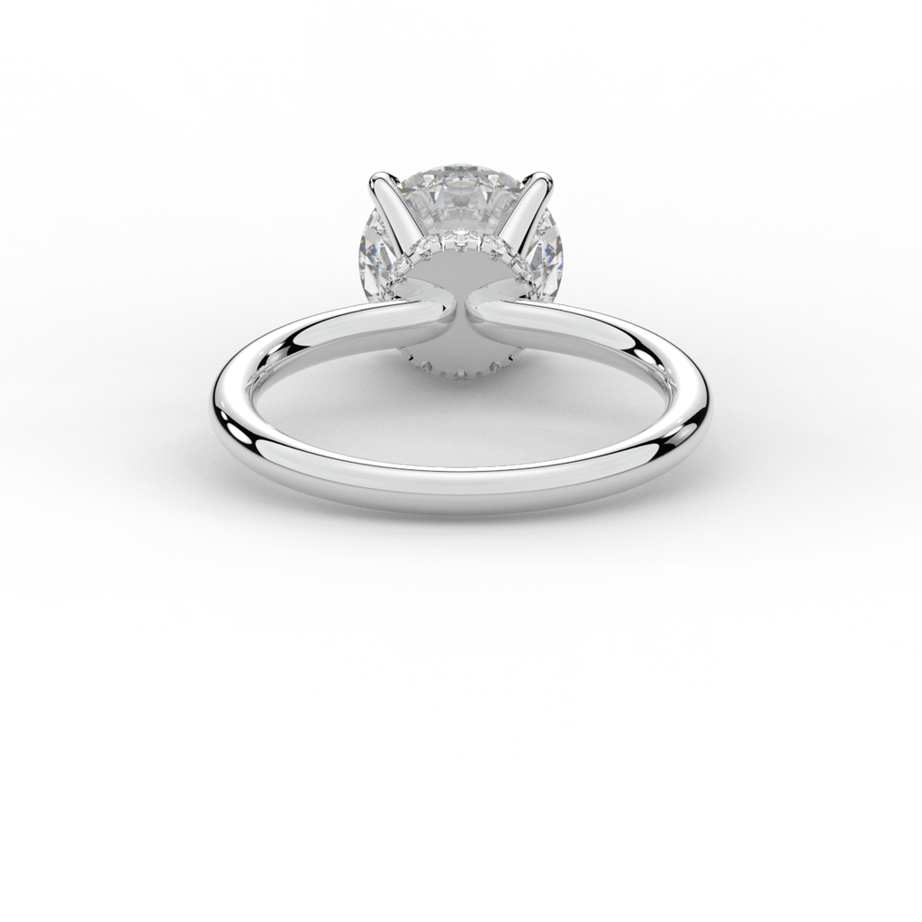 2.05CT.TW ROUND LAB DIAMOND SOLITAIRE ENGAGEMENT RING - Nazarelle
