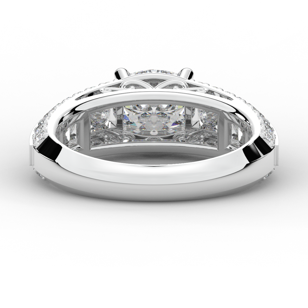 1.80CT.TW OVAL LAB DIAMOND SOLITAIRE ENGAGEMENT RING - Nazarelle