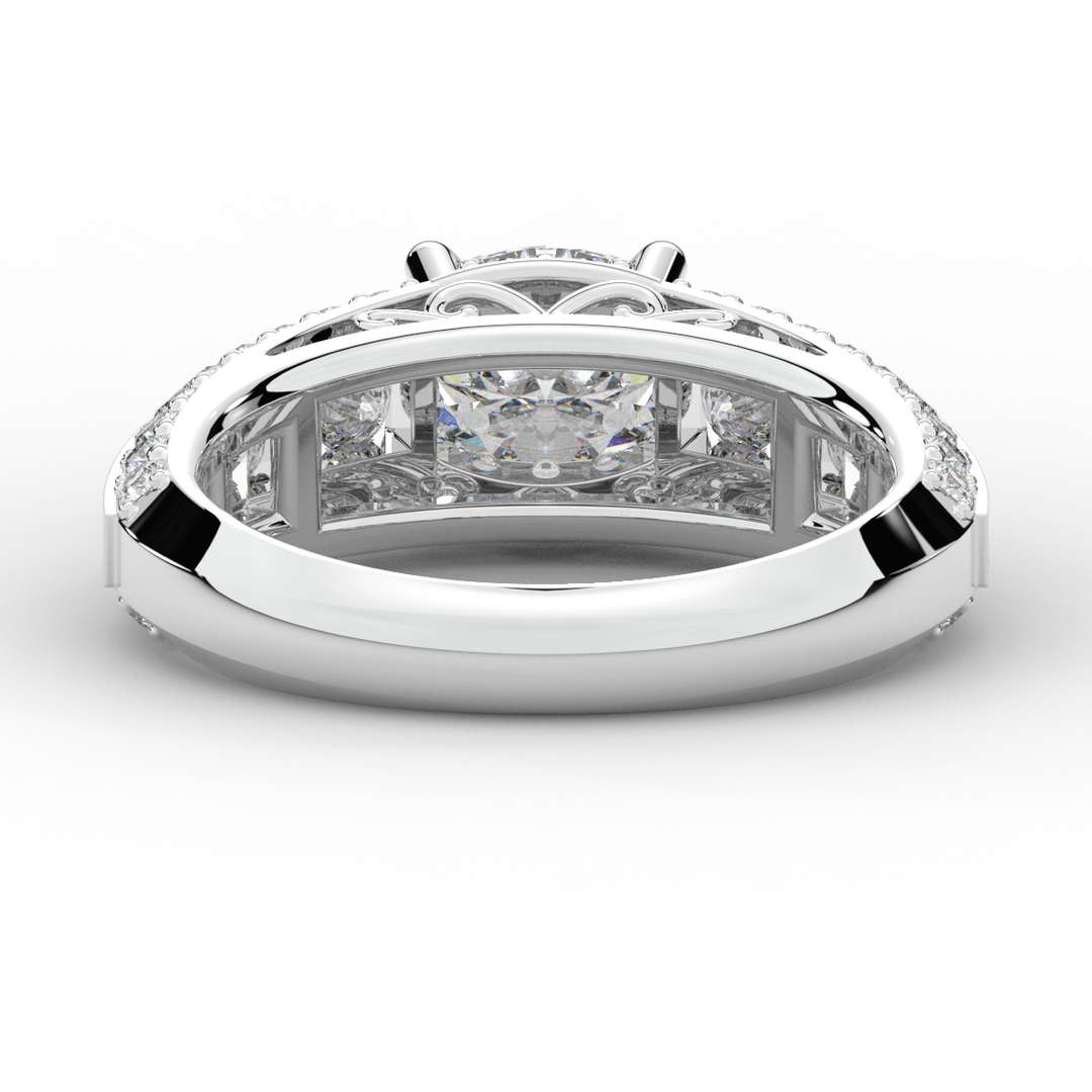 1.80CT.TW OVAL LAB DIAMOND SOLITAIRE ENGAGEMENT RING - Nazarelle