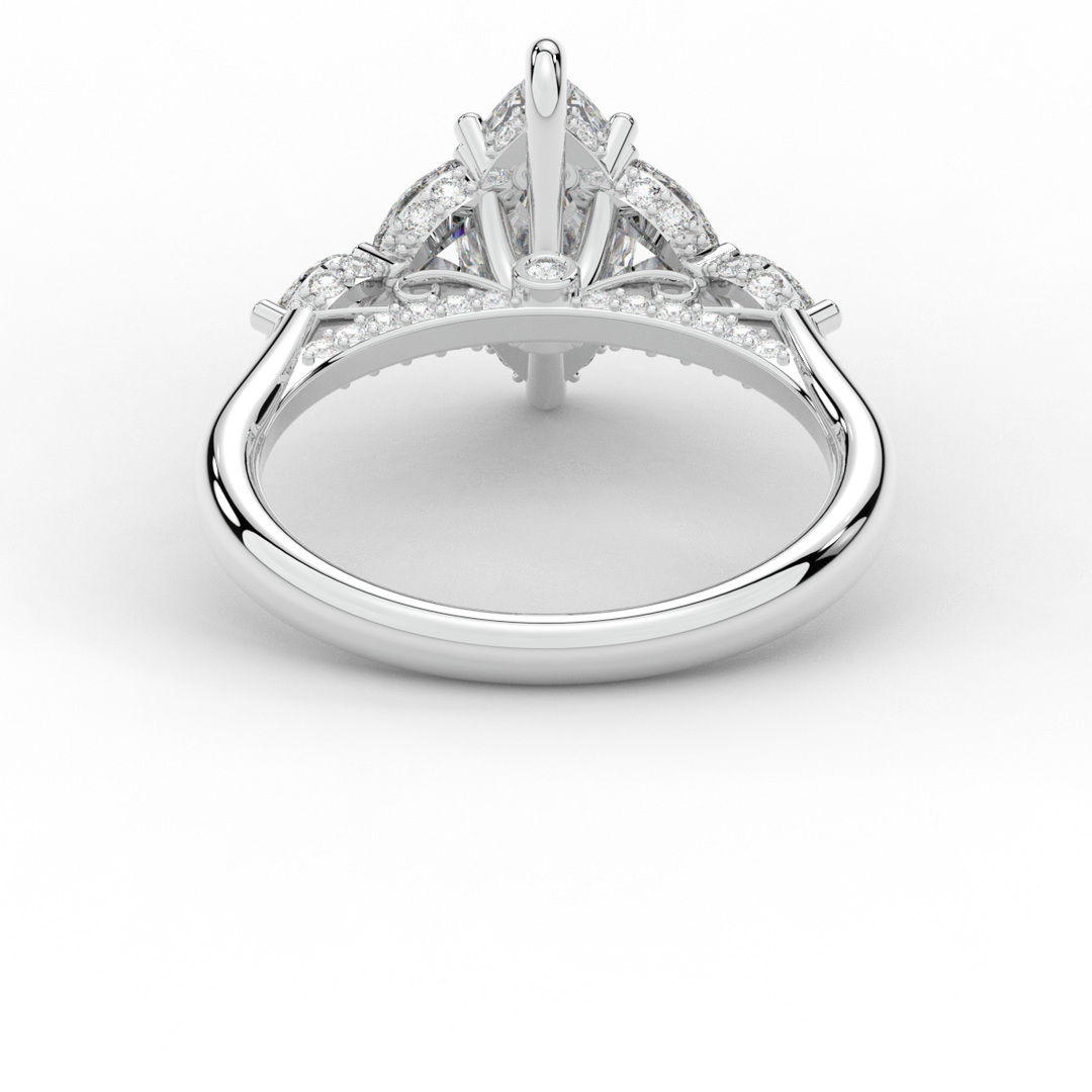 1.50CT.TW MARQUISE LAB DIAMOND ENGAGEMENT RING - Nazarelle