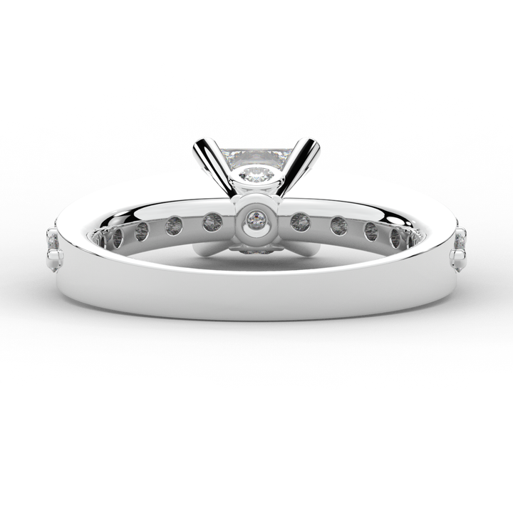 1.75CT.TW PRINCESS LAB DIAMOND SOLITAIRE ENGAGEMENT RING - Nazarelle