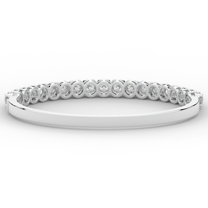 5.00CT.TW ROUND LAB DIAMOND BANGLE - Nazarelle