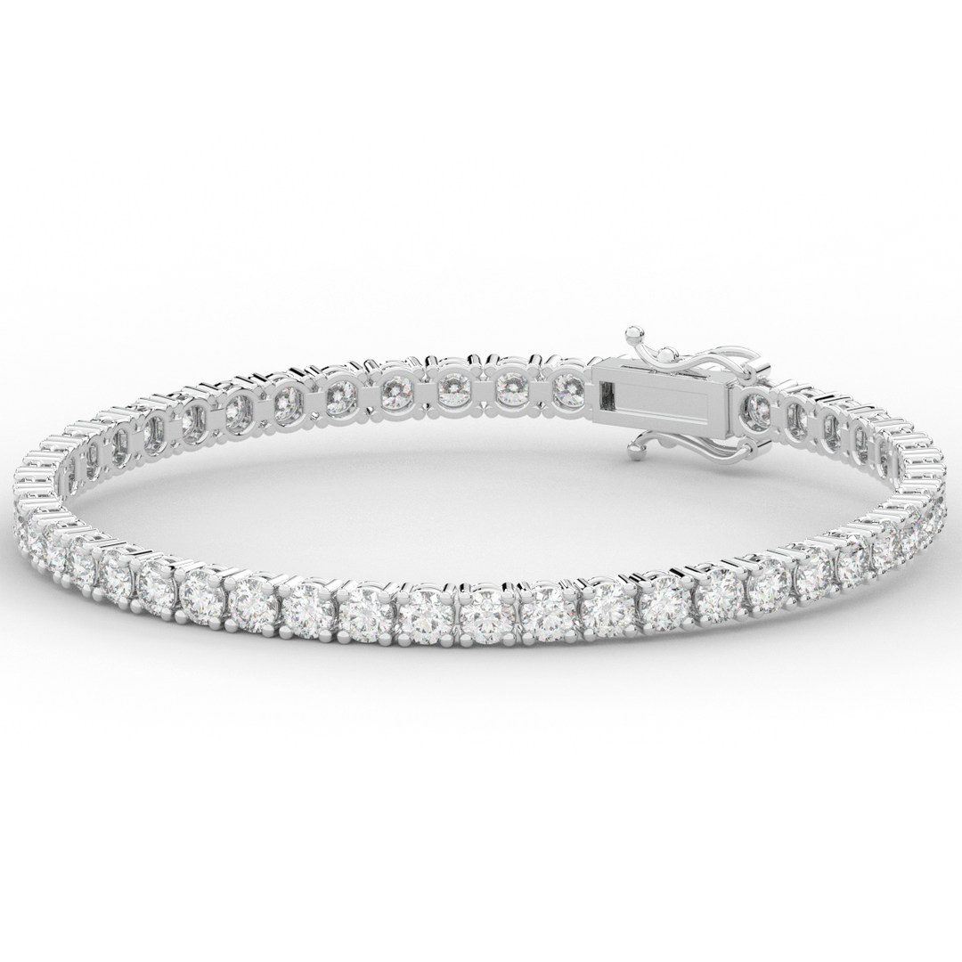 7.00CT.TW ROUND LAB DIAMOND TENNIS BRACELET - Nazarelle