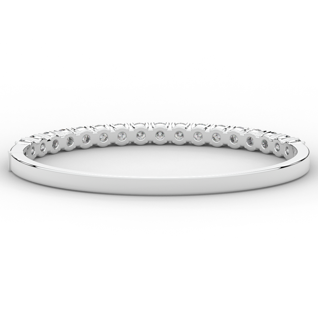 5.00CT.TW ROUND LAB DIAMOND BANGLE - Nazarelle