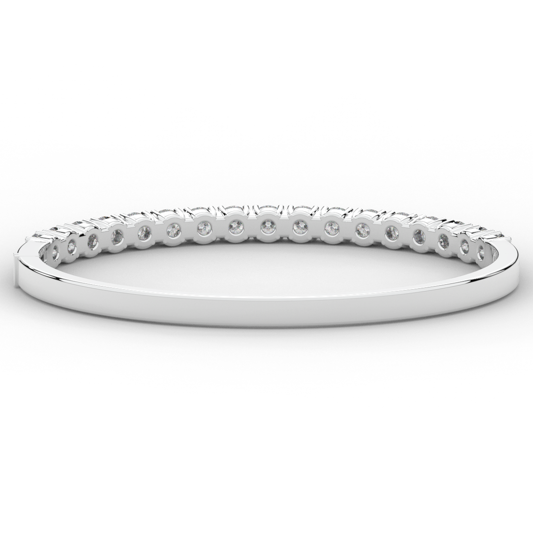 5.00CT.TW ROUND LAB DIAMOND BANGLE - Nazarelle