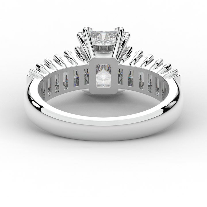 2.60CT.TW RADIANT LAB DIAMOND ENGAGEMENT RING - Nazarelle