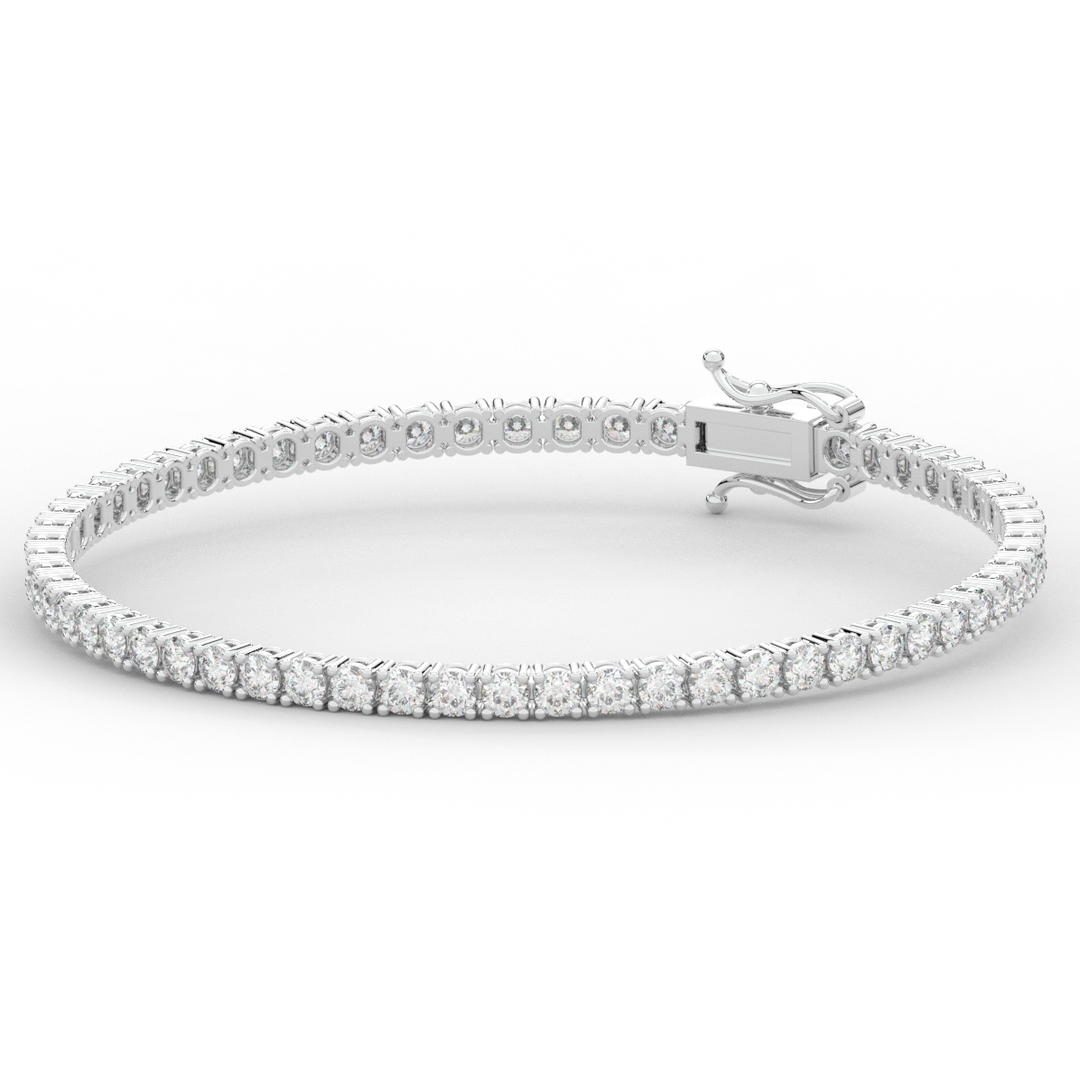 5.00CT.TW ROUND LAB DIAMOND TENNIS BRACELET - Nazarelle