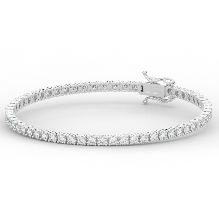 5.00CT.TW ROUND LAB DIAMOND TENNIS BRACELET - Nazarelle