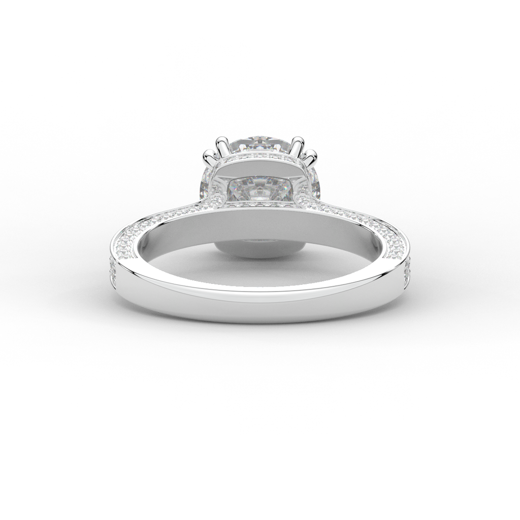 2.60CT.TW ROUND LAB DIAMOND SOLITAIRE ENGAGEMENT RING - Nazarelle