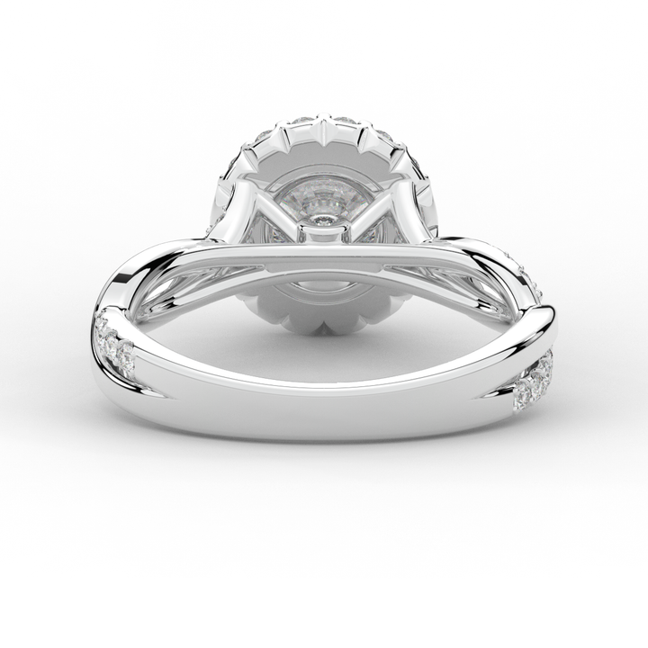 1.30CT.TW ROUND LAB DIAMOND ENGAGEMENT RING - Nazarelle