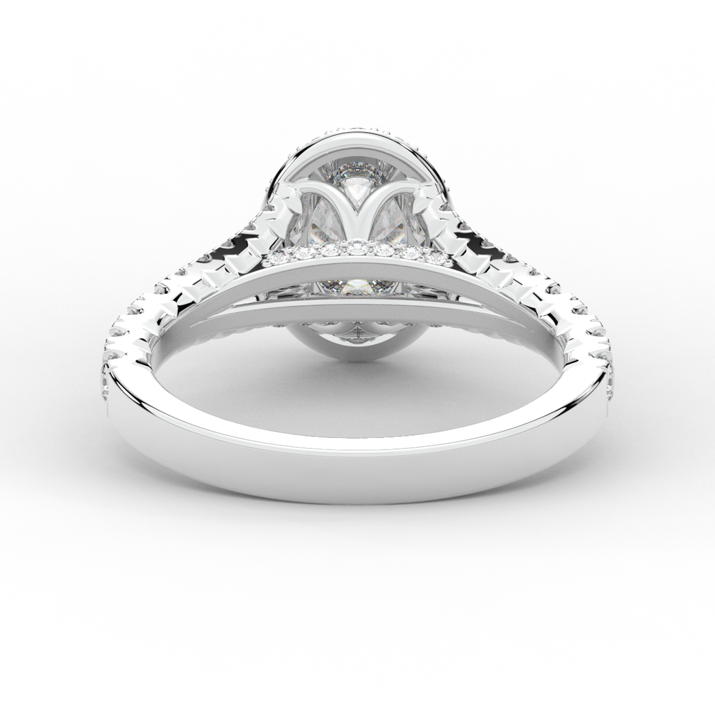 1.60CT.TW OVAL LAB DIAMOND ENGAGEMENT RING - Nazarelle