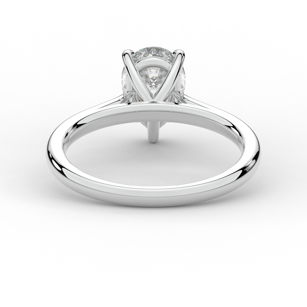 1.00CT PEAR LAB DIAMOND SOLITAIRE ENGAGEMENT RING - Nazarelle
