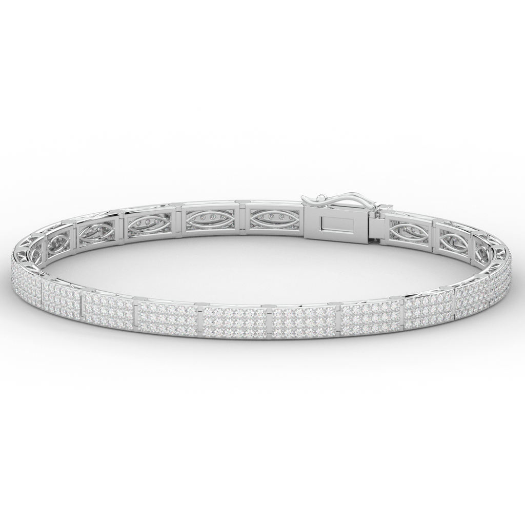 2.25CT.TW ROUND LAB DIAMOND TENNIS BRACELET - Nazarelle