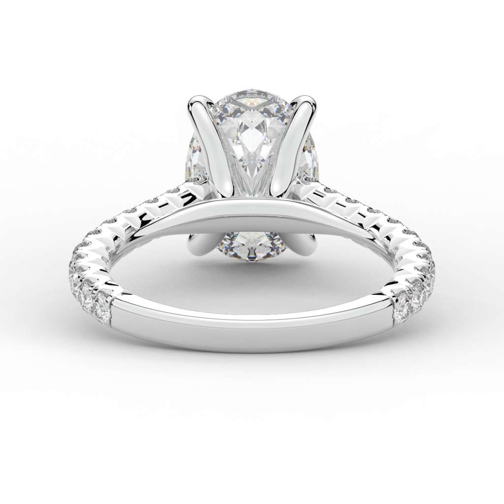 2.40CT.TW OVAL LAB DIAMOND ENGAGEMENT RING - Nazarelle