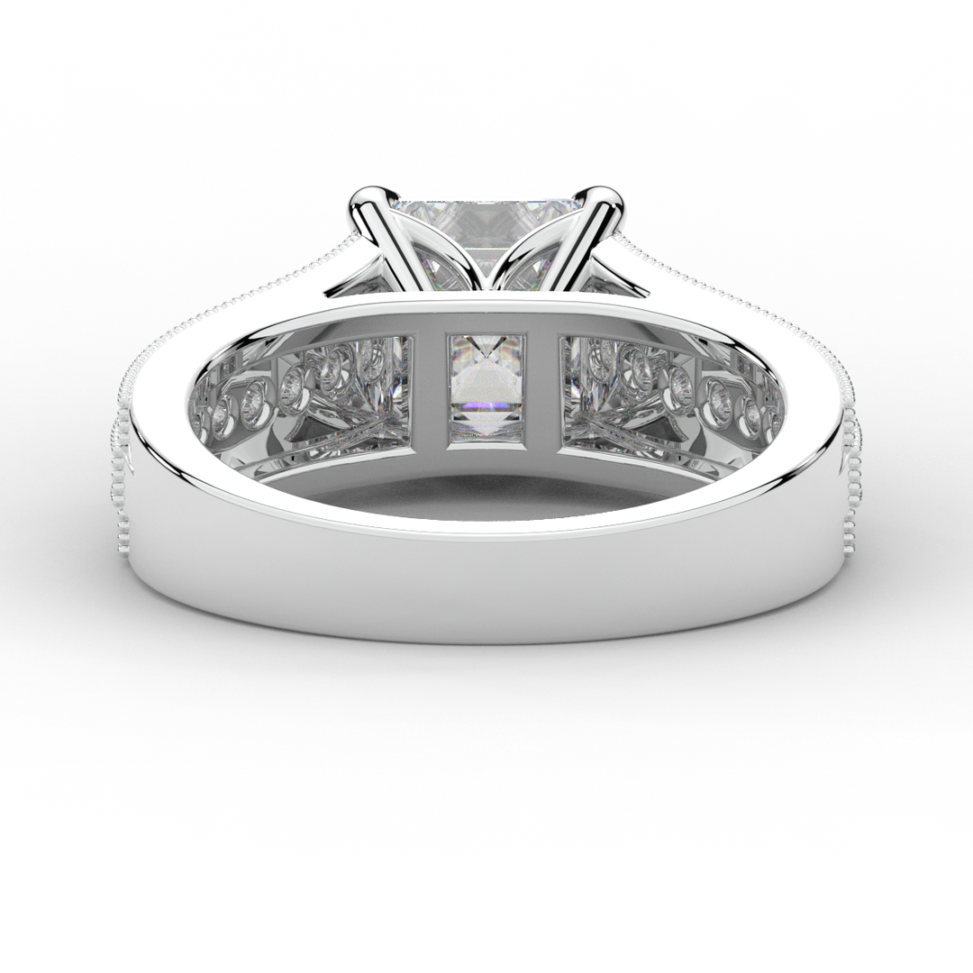 3.55CT.TW ASSCHER LAB DIAMOND ENGAGEMENT RING - Nazarelle