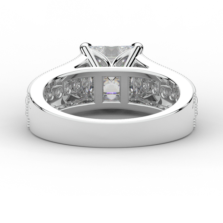 3.55CT.TW ASSCHER LAB DIAMOND ENGAGEMENT RING - Nazarelle