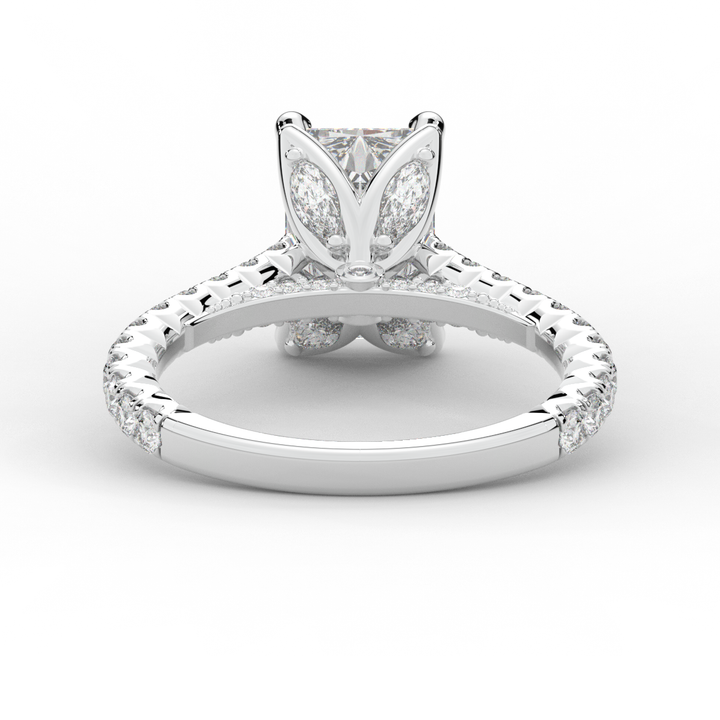 2.70CT.TW RADIANT LAB DIAMOND SOLITAIRE ENGAGEMENT RING - Nazarelle