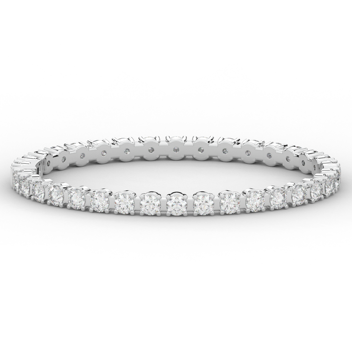 9.00CT.TW ROUND LAB DIAMOND ETERNITY BANGLE - Nazarelle