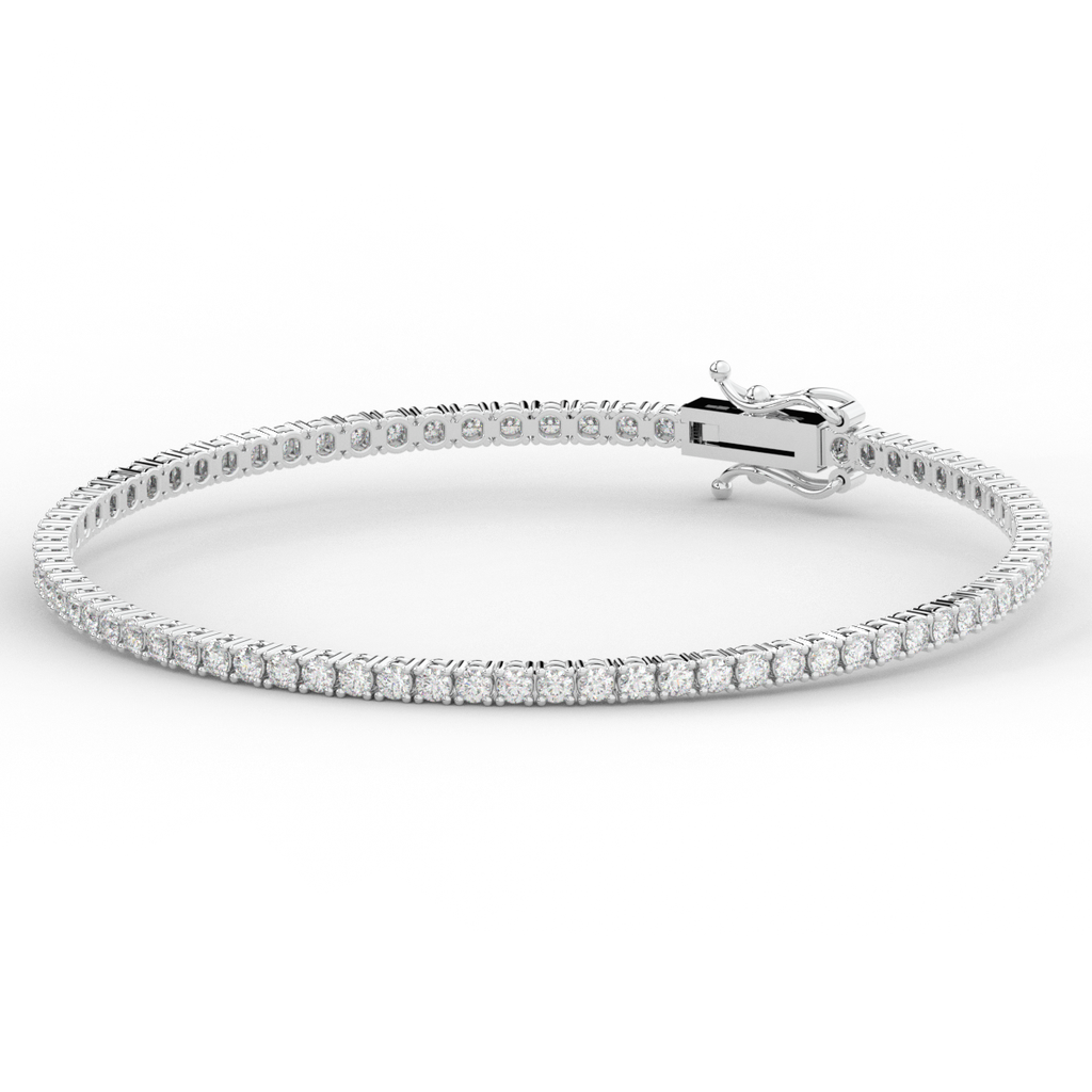3.00CT.TW ROUND LAB DIAMOND TENNIS BRACELET - Nazarelle