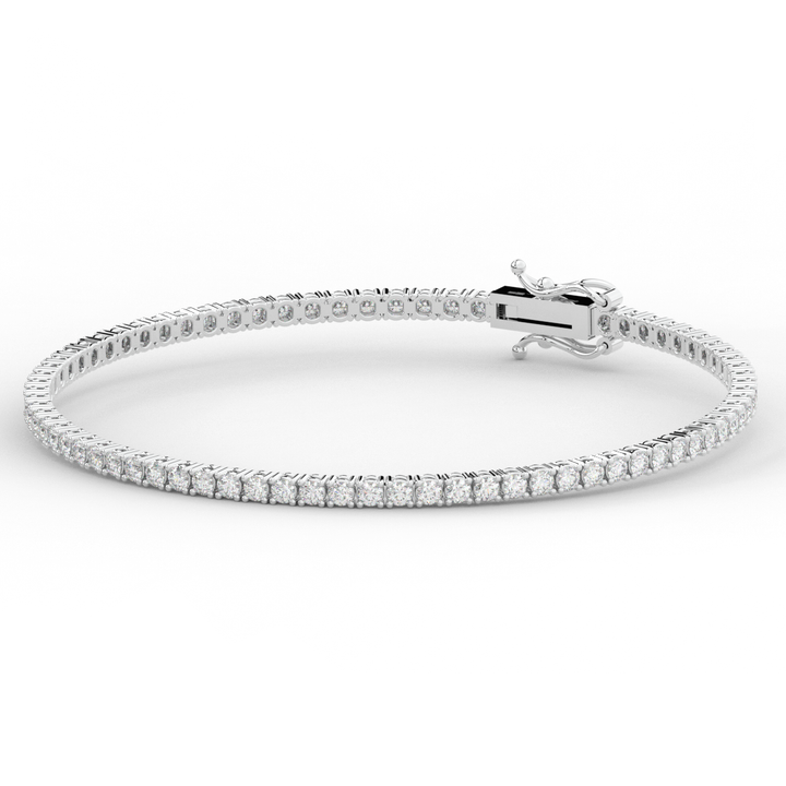 3.00CT.TW ROUND LAB DIAMOND TENNIS BRACELET - Nazarelle