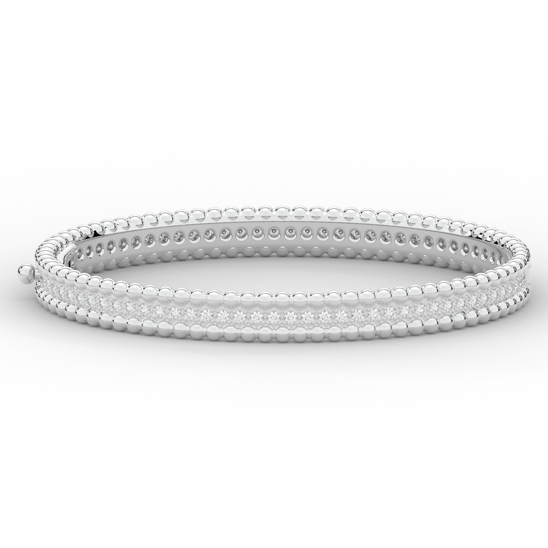1.20CT.TW ROUND LAB DIAMOND ETERNITY BANGLE - Nazarelle