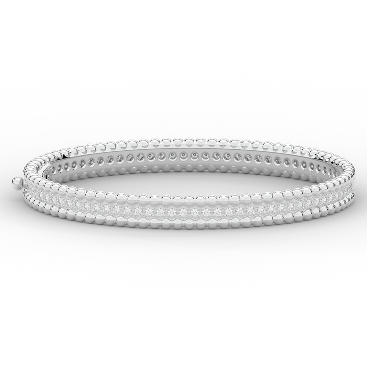 1.20CT.TW ROUND LAB DIAMOND ETERNITY BANGLE - Nazarelle