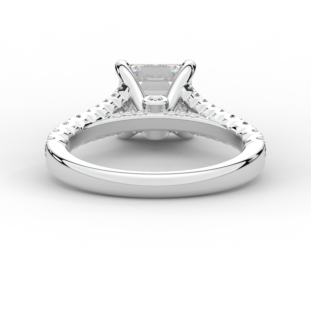 2.45CT.TW ASSCHER LAB DIAMOND ENGAGEMENT RING - Nazarelle