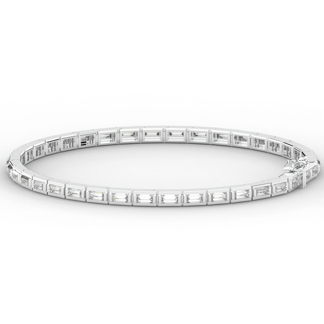 3.40CT.TW ROUND LAB DIAMOND TENNIS BRACELET - Nazarelle