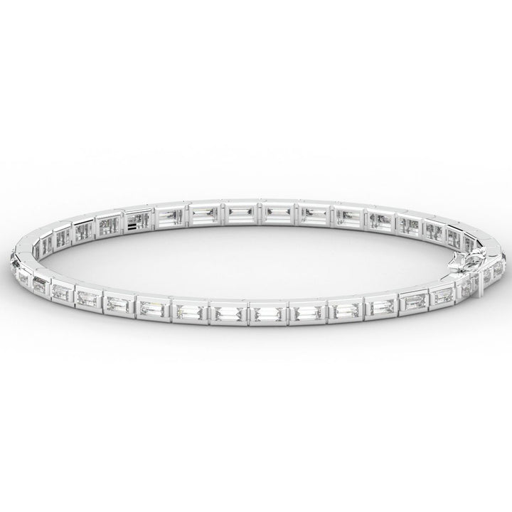 3.40CT.TW ROUND LAB DIAMOND TENNIS BRACELET - Nazarelle