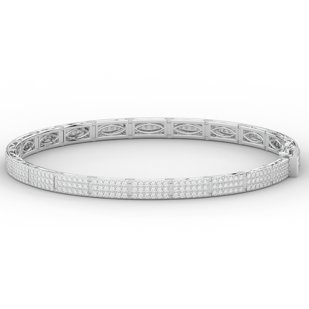 2.25CT.TW ROUND LAB DIAMOND TENNIS BRACELET - Nazarelle