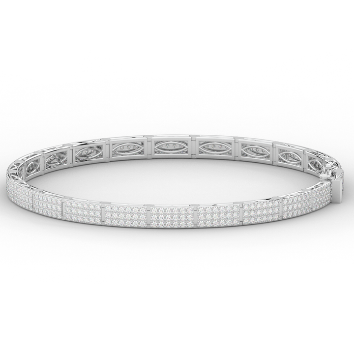 2.25CT.TW ROUND LAB DIAMOND TENNIS BRACELET - Nazarelle