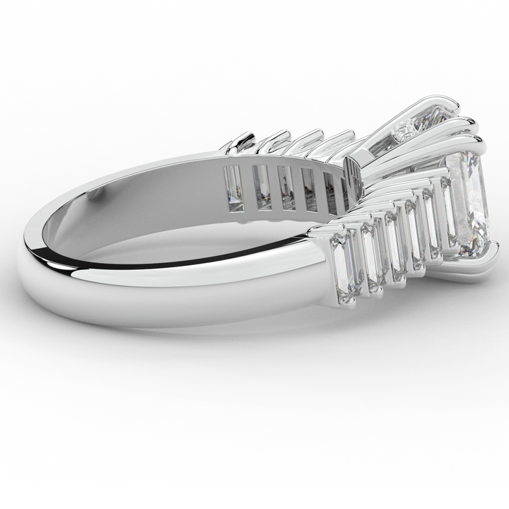 2.60CT.TW RADIANT LAB DIAMOND ENGAGEMENT RING - Nazarelle