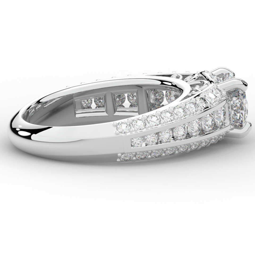 1.80CT.TW OVAL LAB DIAMOND SOLITAIRE ENGAGEMENT RING - Nazarelle