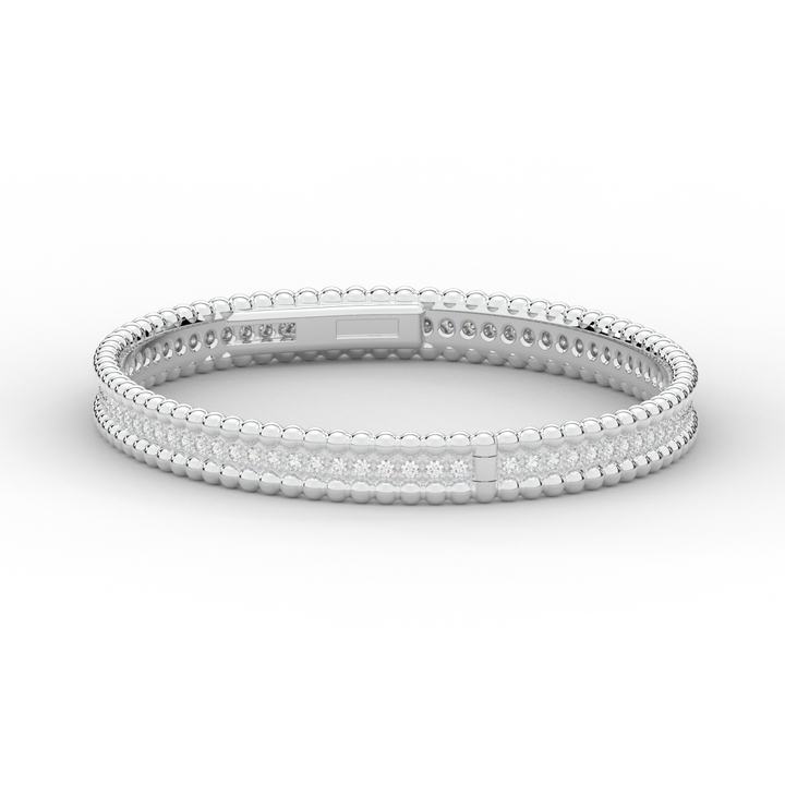 1.20CT.TW ROUND LAB DIAMOND ETERNITY BANGLE - Nazarelle