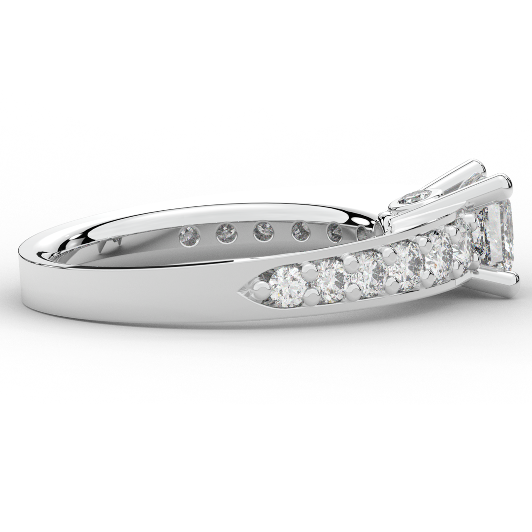 1.75CT.TW PRINCESS LAB DIAMOND SOLITAIRE ENGAGEMENT RING - Nazarelle