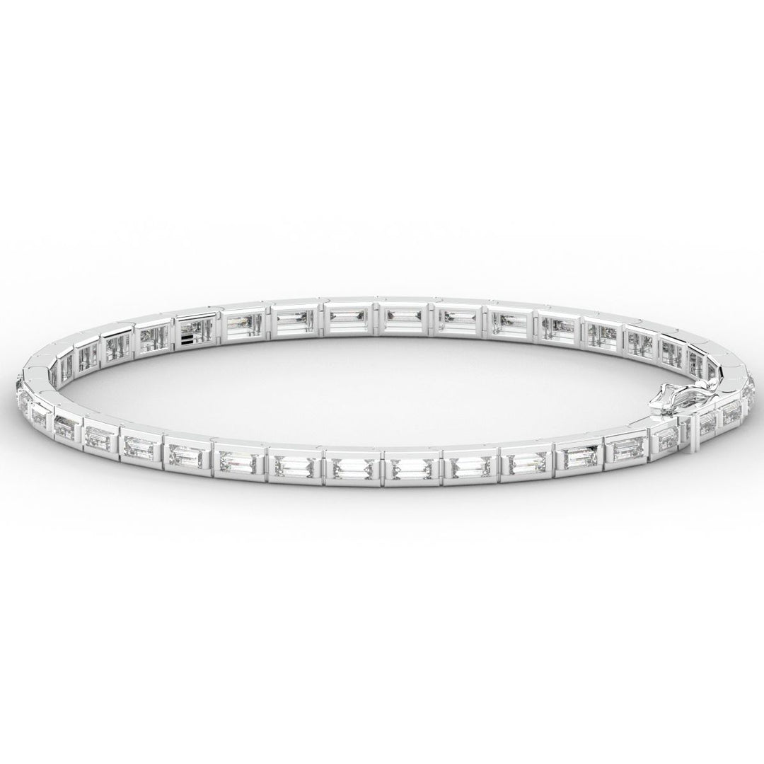 3.40CT.TW ROUND LAB DIAMOND TENNIS BRACELET - Nazarelle