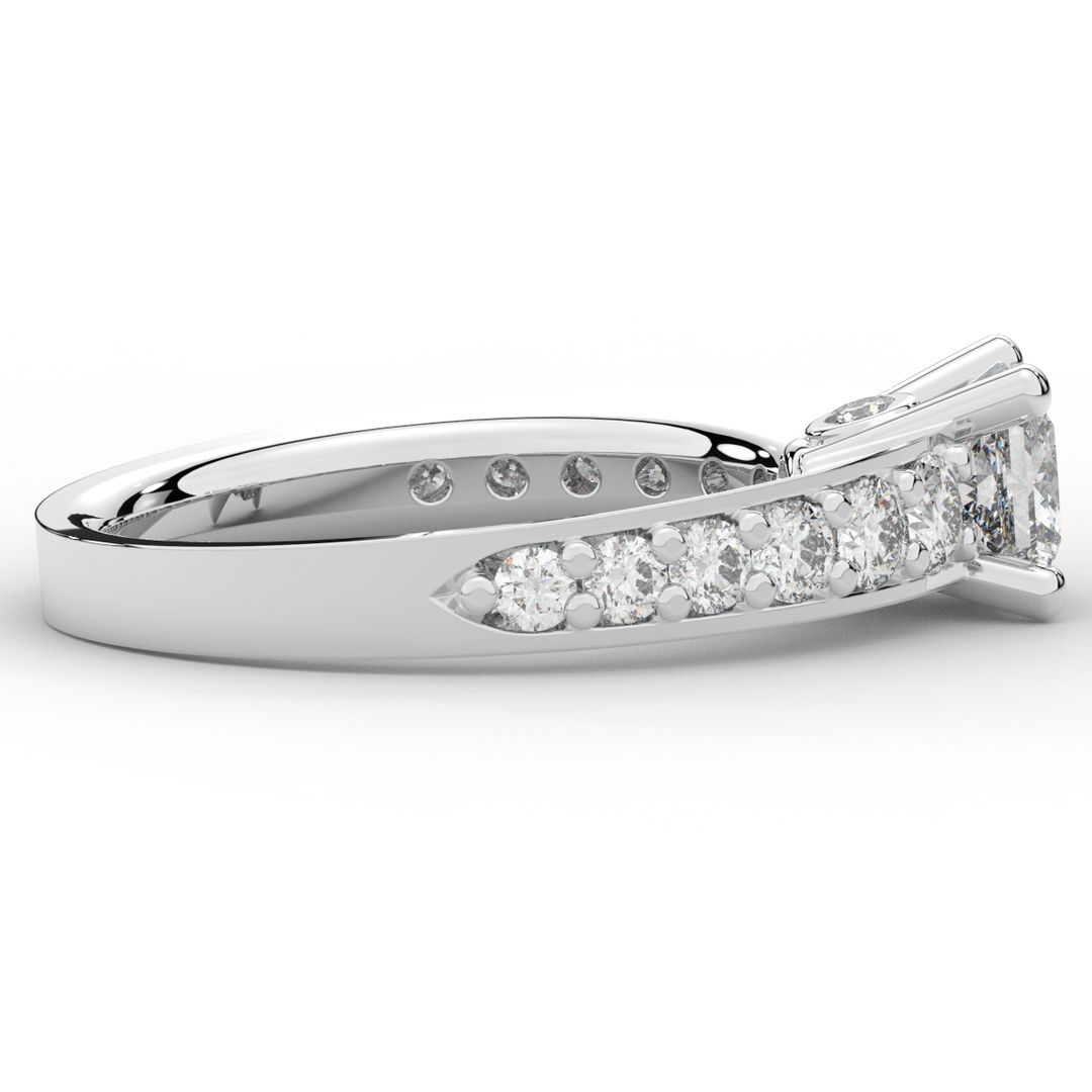 1.75CT.TW PRINCESS LAB DIAMOND SOLITAIRE ENGAGEMENT RING - Nazarelle