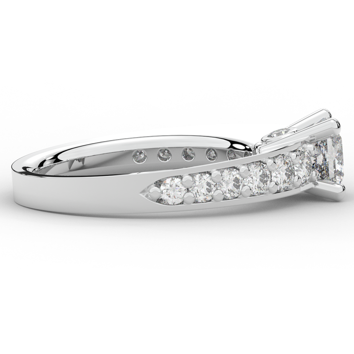 1.75CT.TW PRINCESS LAB DIAMOND SOLITAIRE ENGAGEMENT RING - Nazarelle