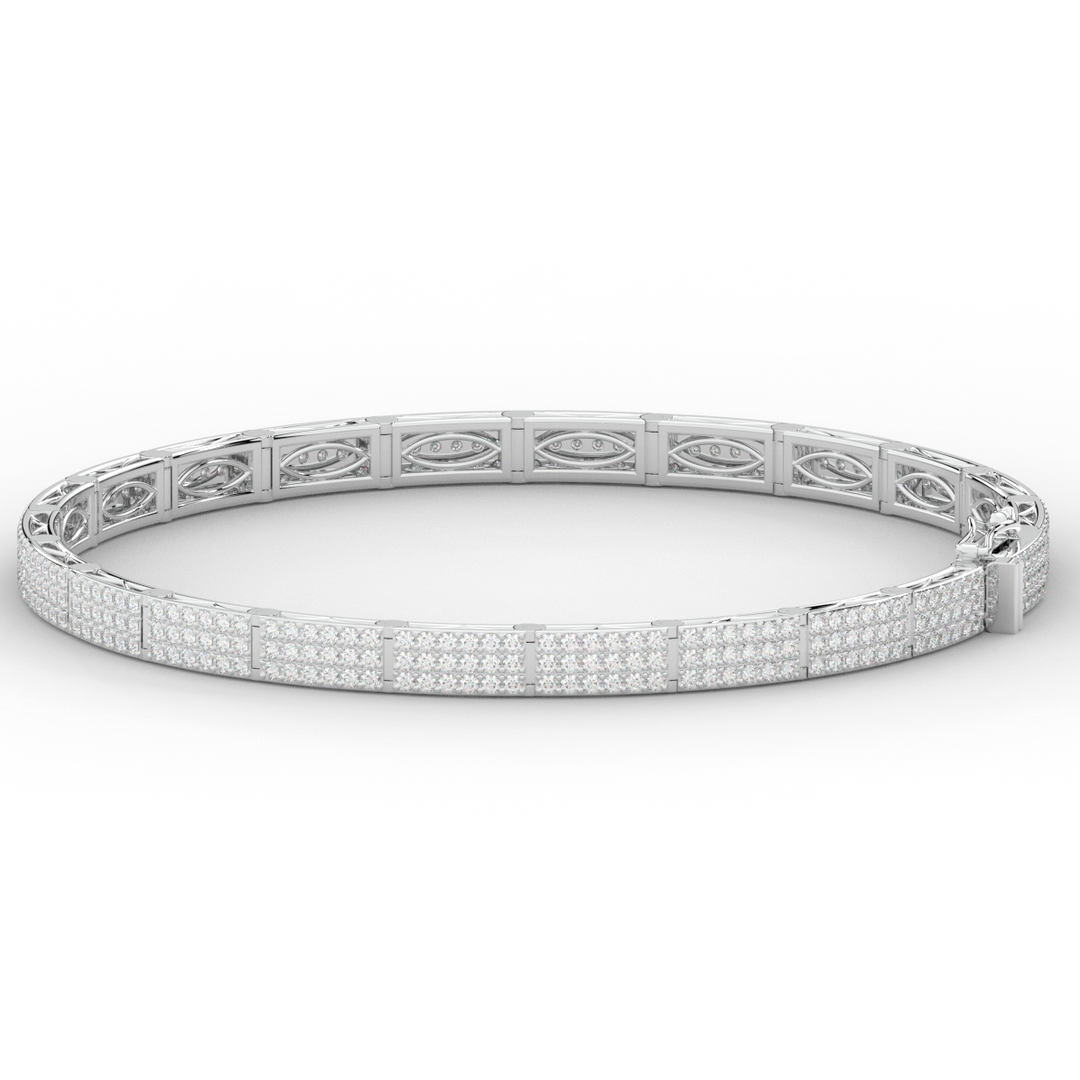 2.25CT.TW ROUND LAB DIAMOND TENNIS BRACELET - Nazarelle
