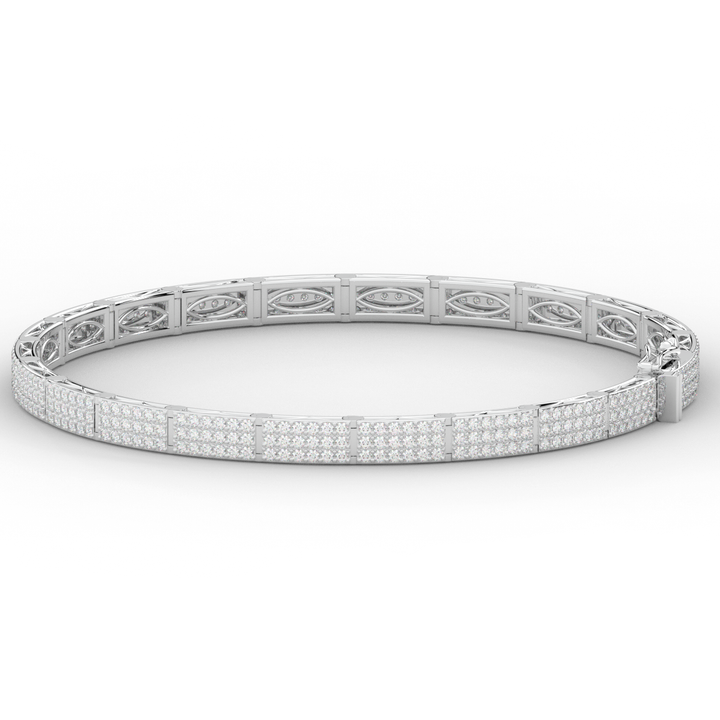 2.25CT.TW ROUND LAB DIAMOND TENNIS BRACELET - Nazarelle