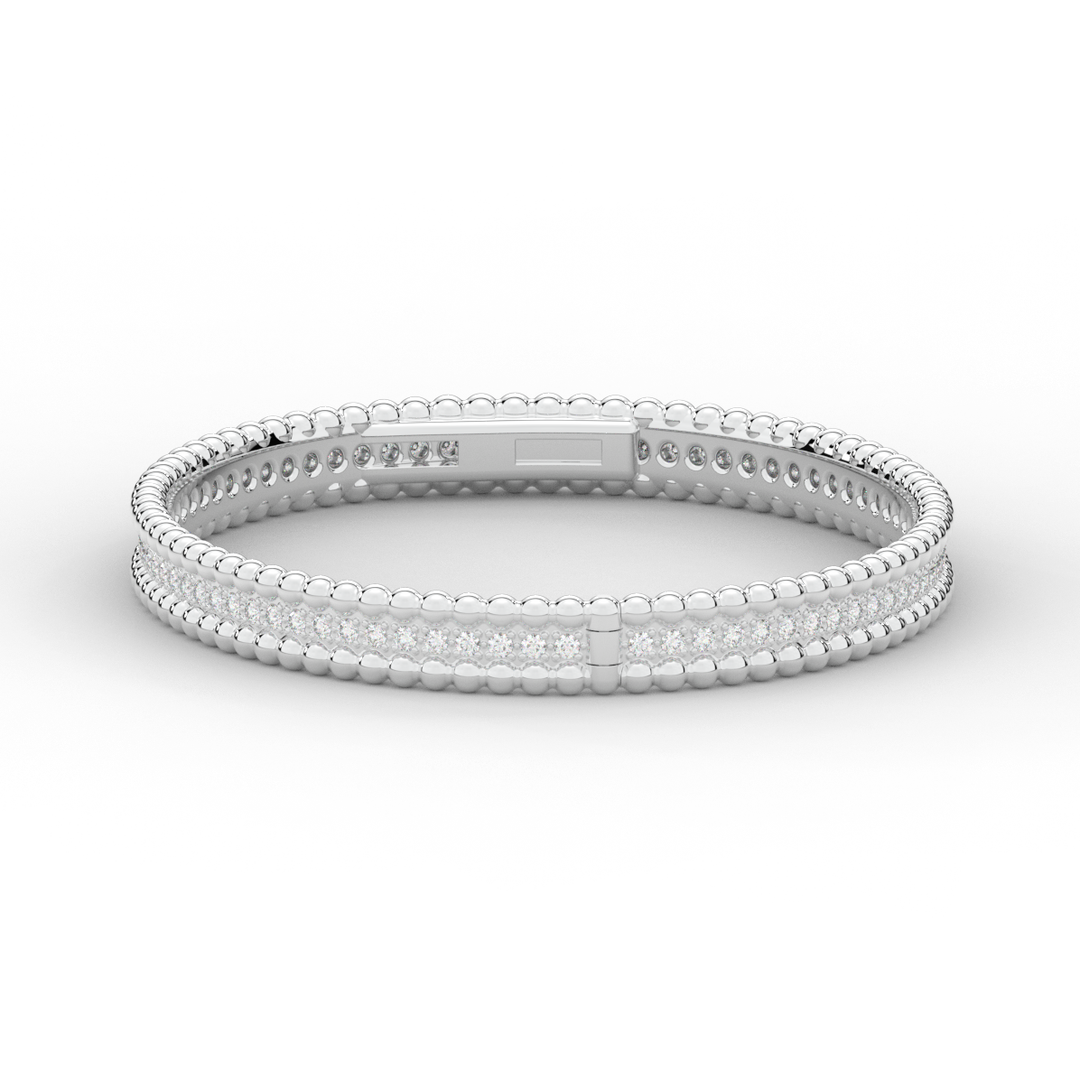 1.20CT.TW ROUND LAB DIAMOND ETERNITY BANGLE - Nazarelle