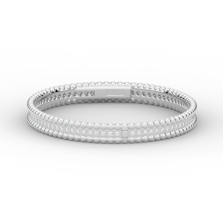 1.20CT.TW ROUND LAB DIAMOND ETERNITY BANGLE - Nazarelle