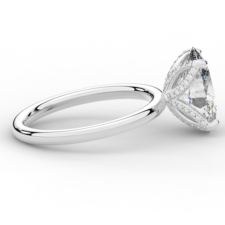 3.10CT.TW OVAL LAB DIAMOND ENGAGEMENT RING - Nazarelle